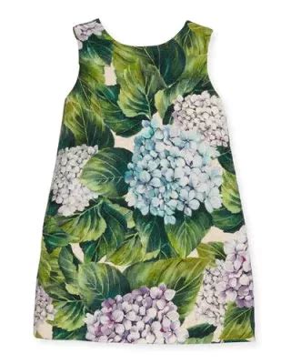 Dolce & Gabbana Taormina Sleeveless Dress, Hydrangea, Size 